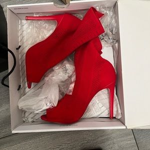 Red ALDO heels
